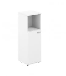 Шкаф средний с нишей левый Сигма СГ.844.ВХ.ВХ.Л Белый / Sigma SG.844.WH.WH.L