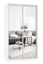 Шкаф-купе двухдверный Экспресс Дуо Экспенс 1200х2200х Белый снег / 1200х2200h