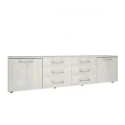 Тумба модульная четырехсекционная ЙАЛТА ЛТ-ТС 4.3Р Снежная Патина / YALTA LT-TS 4.3R