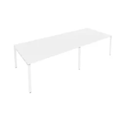 Переговорный стол (2 столешницы) Метал Сйстем Б.ПРГ-2.4 Белый / Metal System