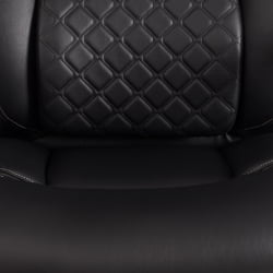 Кресло Атлант рецикл. кожа/иск. кожа, черный / Atlant