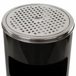 Урна с пепельницей ЛАИМА ПРОФЕССИОНАЛ 27 литров Черный / LAIMA PROFESSIONAL