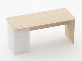 Стол прямой под встроенную тумбу Глассй 1.101.16Л Туя / Glassy