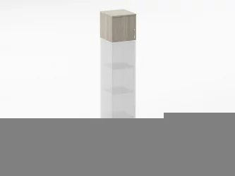 Антресоль Глассй 6.04.13Л Дуб сантана светлый / Glassy