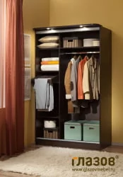 Двустворчатый шкаф 3 Симпле Композиция Венге / Simple