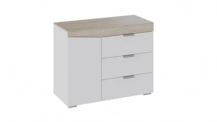 Комод в гостиную тип 1 Дуб Сонома/Белый Ясень