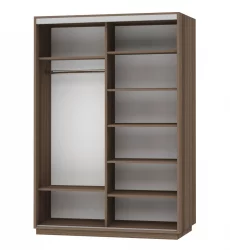 Шкаф-купе двухдверный Экспресс Дуо 1600х2400х Лондон/Ясень шимо тёмный / 1600х2400h