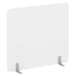 Перегородки на металлических опорах на фетровых подпятниках Р-лине ДП.Ф-160-140 Белый Бриллиант / R-line DP.F-160-140