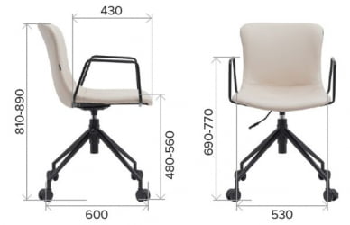 Операторское кресло Еверпроф Експо Экокожа Черный / Everprof Expo