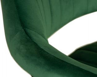Стул барный ДОБРИН CХАРЛЙ БЛАCК (зеленый велюр (МДЖ9-88)) / DOBRIN CHARLY BLACK (MJ9-88))