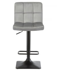 Стул барный ДОБРИН ДОМИНИC (серый велюр (МДЖ9-75)) 2 шт / DOBRIN DOMINIC (MJ9-75))