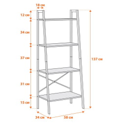Стеллаж ВС-02 бурнт / WS-02 burnt