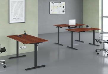 Стол подъемный электрический КСТЕН-УП АТ-002 002 Дуб Темный/черный / XTEN-UP AT-002