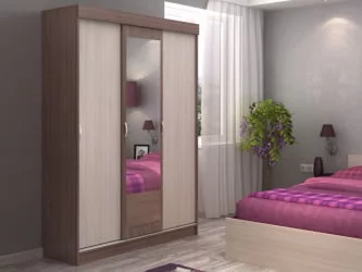 Шкаф-купе Басса ШКК 551 (ясень шимо темный/светлый)