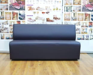 Диван с пластиковыми ножками Диванная секция Итон тройная без подлокотников Антрасите / Antracite