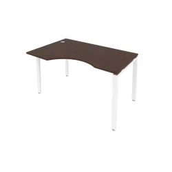 Стол письменный МЕТАЛ СЙСТЕМ Б.СА-2 Л Венге/Белый / METAL SYSTEM