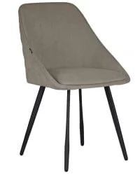 Стул обеденный ДОБРИН СТЕЛЛА (ЭМАЛЬ ЧЕРНЫЙ МУАР велюр Катаниа Кокоа) / DOBRIN STELLA Catania Cocoa)