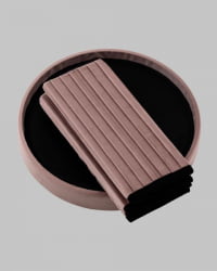 Пуф складной с ящиком Сторе Роунд пыльно-розовый / Store Round