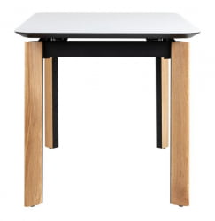 Стол раскладной Комби Гласс 120-150 Аутоматиc Натур/Лигхт матте гласс / Combi Glass Automatic Natur/Light matte glass