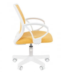 Детское кресло CХАИРМАН ТИН (КИДС) 112 белый пластик БАРНИ (БАРНИ) Лимон / CHAIRMAN (KIDS) (BARNI)