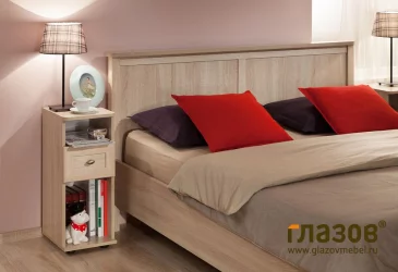 Полутороспальная кровать Шерлоcк 43 Дуб Сонома (спальня) / Sherlock