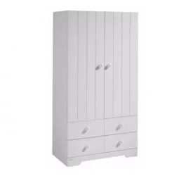Детский шкаф для одежды Микуна А-1414 вхите / Micuna white