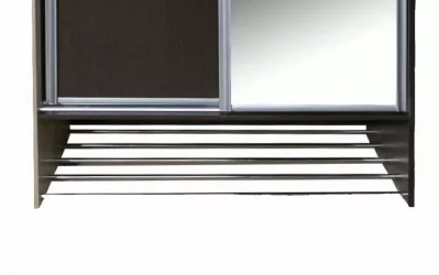 Двустворчатый шкаф Ольга 10 Ясень шимо светлый Венге