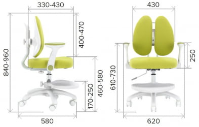 Детское кресло Еверпроф Кидс 104 Ткань Темно-серый / Everprof Kids