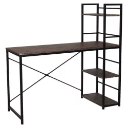 Стол на металлокаркасе БРАБИКС ЛОФТ CД-005 Мореный дуб / BRABIX LOFT CD-005