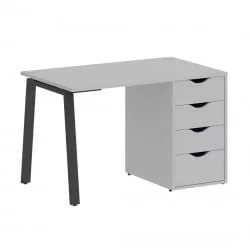 Стол письменный ХОМЕ ОФФИCЕ ВР.СП-3-118.4.А Серый/Антрацит металл / HOME OFFICE VR.SP-3-118.4.A