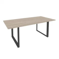 Стол переговорный на О-образном м/к ОНИКС О.МО-ПРГ-19 Дуб Аттик/Антрацит / ONIX O.MO-PRG-19