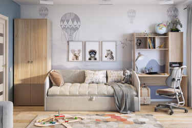 Пуф Рони 2 ПМ-001.2 галька (велюр) / PM-001.2