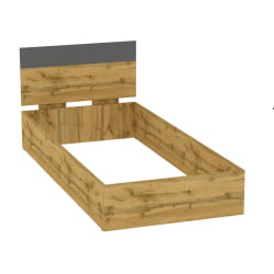 Кровать Алиса(Л1)947х798х2063(ДВ-Графит) / Алиса(L1)947х798х2063(ДВ-Графит)