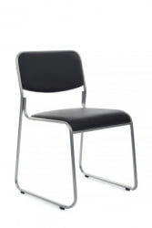 Кресло Никс РCХ ОМКЛ-01 Черный/Металл окрашенный Хром / Nix RCH OMKL-01