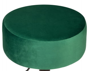 Пуф ДОБРИН ДЭННИ БЛАCК (зеленый велюр (МДЖ9-88)) / DOBRIN DANNY BLACK (MJ9-88))