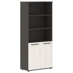 Шкаф с одним комплектом глухих малых дверей ЕДИС ЕХCС 85.5 Ясень Траун Мокко Мокко / EDIS EHCS