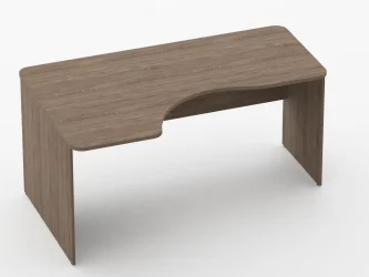 Стол угловой Глассй 1.14.16Л Дуб Верцаска / Glassy