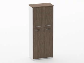 Шкаф 4 широкий закрытый, 4 двери Дека 10.19.141 Дуб Верцаска/Белый / Deka