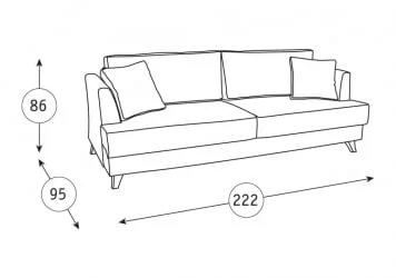Бежевый диван Дамаск ТД 214. Лаундж 5 Бежевый/ Фибра 2378/4 Зигзаг