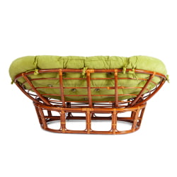 Диван МАМАСАН/МАМАСАН 23/02 В /с подушкой/ подушка 182х119 см, 169х102х80 см, Когнаc (коньяк), флок, олива, 23 / MAMASAN/МАМАСАН W Cognac