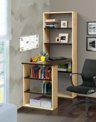 Стол для школьника компьютерный №12 Ясень Шимо светлый/Венге