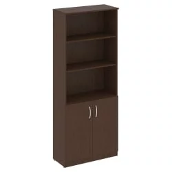 Шкаф высокий широкий (2 низкие двери ЛДСП) НОВА С В.СТ-1.1 Венге Цаво / NOVA S