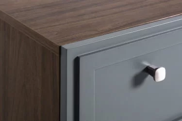 Комод 3 ящика Нортон (К) Серый / Norton