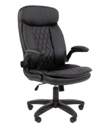 Кресло офисное CХАИРМАН 533 экокожа Черный / CHAIRMAN