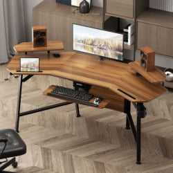 Геймерский стол ЕУРЕКА ЕРК-АЕД-Е70ВН / EUREKA ERK-AED-E70WN