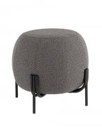 Пуф Флик букле Темно-серый