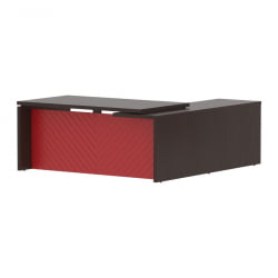 Стол руководителя левый Торр ЛУКС ТЛCТ 1820 Л Венге Магия Красный / Torr LUX TLCT L