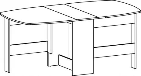 Стол книжка 1-65 ТМ1 Венге