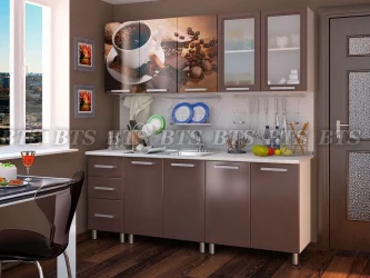 Кухня 2,0 м Люкс Шоколад