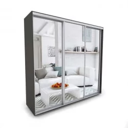 Трехстворчатый шкаф Акцент-Сим З 2400х600 Венге